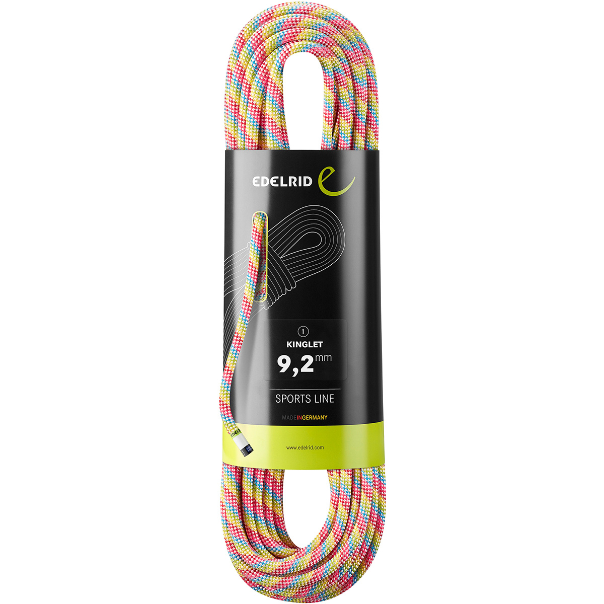 Bild von EDELRID Kletterseil Kinglet 9,2mm (Einfachseil), Größe:60 Meter, Farbe:Snow