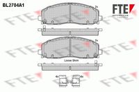 Bild von FTE Bremsbelagsatz, Scheibenbremse vorne rechts links für DODGE FIAT TOFAS LANCIA CHRYSLER K68144163AB 68260870AB K68144163AF BL2704A1