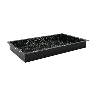 Bild von Schneider Backblech GN 1/1, Granit-Emaille Granit-Emaille; Größe GN 1/1, 53x32.5x6 cm (LxBxH); schwarz/weiß; rechteckig
