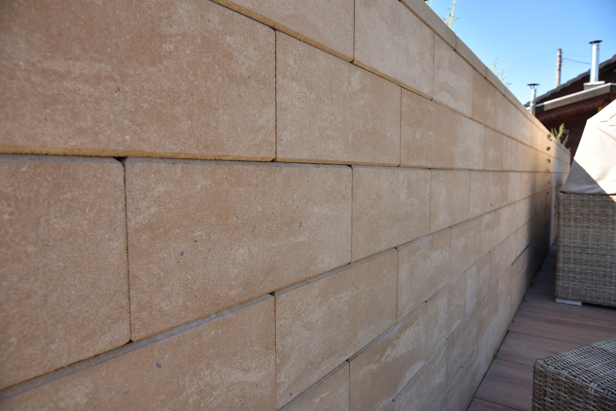 Bild von WESERWABEN® Mauersteine Vario-Line® Classic Creme-beige meliert Mauerstein ½
