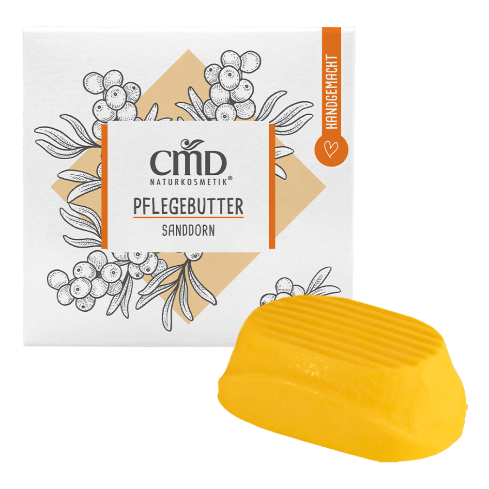 Bild von CMD Naturkosmetik Pflegebutter Sandorini, Massagebutter mit Sanddorn