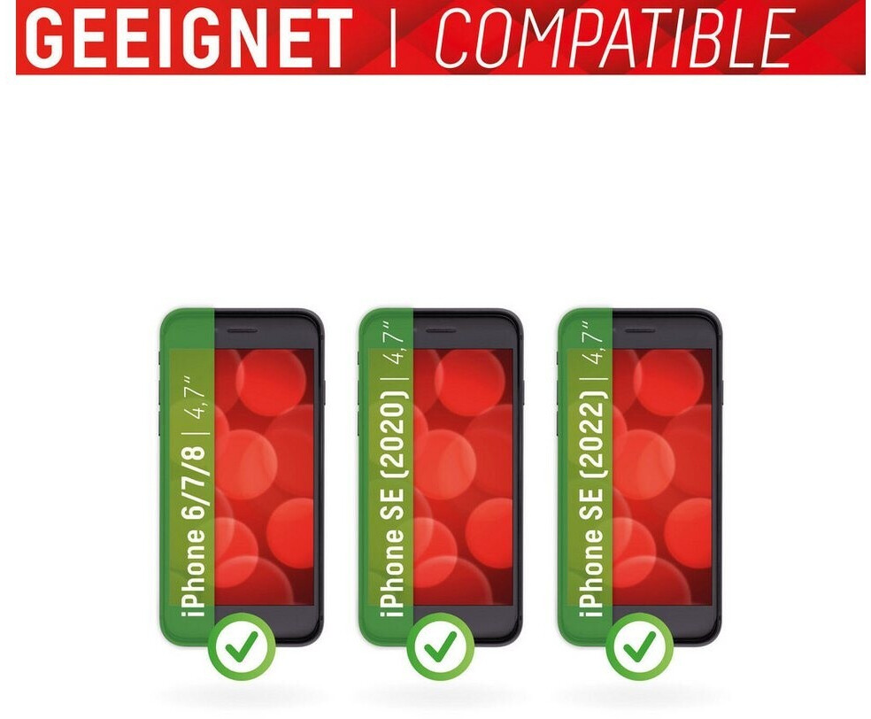 Bild von Displex Real Glass, Privacy Full Cover Panzerglas (1 Stück, Apple iPhone 6, Apple iPhone 8, Apple iPhone 7), Smartphone Schutzfolie, Transparent