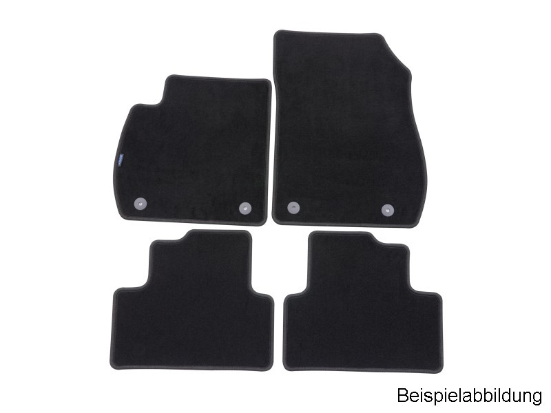 Bild von PETEX Fußmatte, Fußmattensatz velour - schwarz Fußmatte  für OPEL 117641804