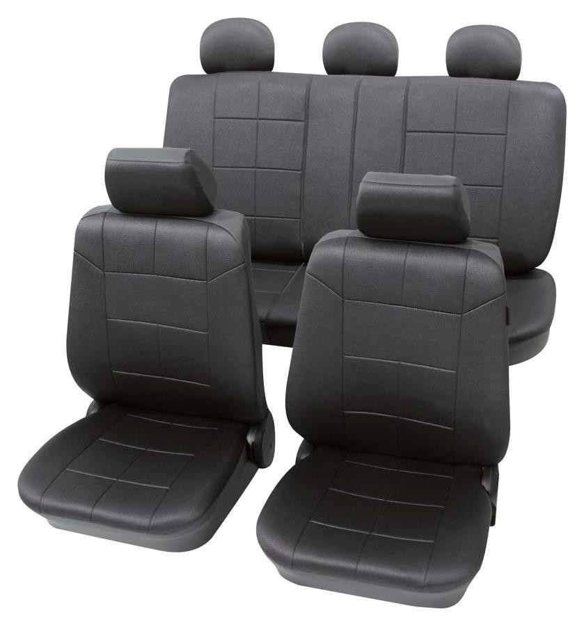 Bild von PETEX Auto Sitzbezüge Universal Komplett Set 17-teilig - Dakar anthrazit, Eco Class mit SAB 1 Vario Plus