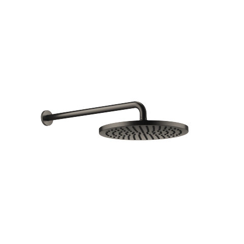 Bild von Dornbracht Regenbrause mit Wandanbindung, Ausladung 450 mm, Regenbrause 300 mm, 28679970, Farbe: Dark Platinum matt