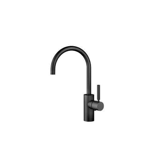 Bild von Dornbracht META Waschtisch-Einhandbatterie mit Ablaufgarnitur, Ausladung 167 mm, Auslauf schwenkbar 180°, 33560661-33, Farbe: Schwarz Matt