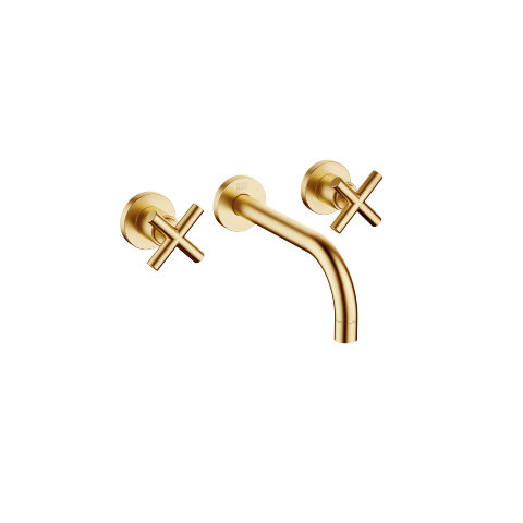 Bild von Dornbracht TARA Wand Waschtischbatterie, Ausaldung 190mm, Bausatz-Endmontage, 36712892-28, Farbe: Messing gebürstet