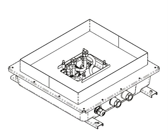Bild von Dornbracht Deckeneinbaukasten, Unterputz, für Deckeneinbau mit Licht, 360x300mm, 3504497090