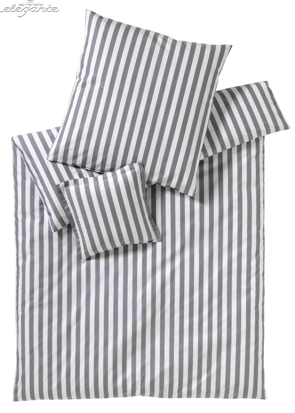 Bild von elegante 7022 - Lido Web-Perkal Bettwäsche - 135x200 + 1 x 80x80 Silber - 19