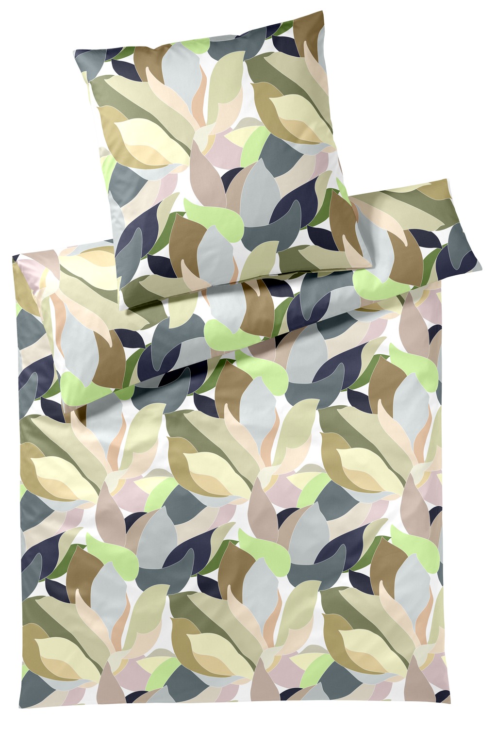 Bild von Elegante Mako Satin Bettwäsche, Premium Baumwolle, glänzende Oberfläche, 135x200 cm