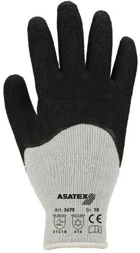 Bild von Asatex, Schutzhandschuhe, Kälteschutzhandschuhe Grösse 11 schwarz/grau EN 388, EN 511 PSA-Kategorie II (11)