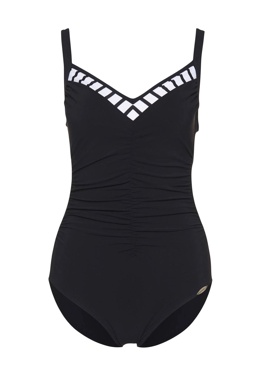 Bild von SUNFLAIR® Badeanzug, Raffdetails, für Damen, blau, 44E