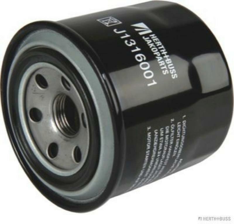 Bild von HERTH+BUSS JAKOPARTS Ölfilter schwarz 80mm für SUZUKI DAIHATSU CHEVROLET 15601-82706-000 15601-82706 16510-73001-000 J1316001
