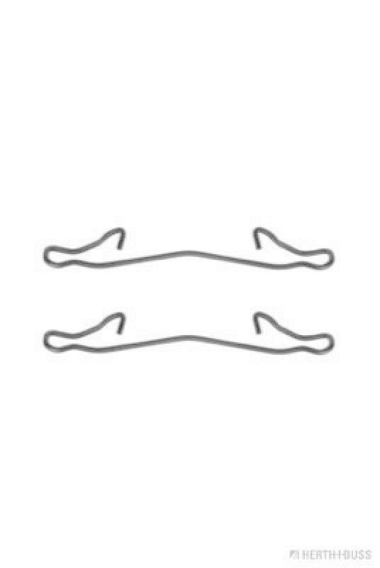 Bild von HERTH+BUSS JAKOPARTS J3660301 Zubehörsatz, Scheibenbremsbelag FORD: FIESTA 5, Fusion Estate, ESCORT 4, TOYOTA: Yaris III Hatchback, Yaris II Hatchback