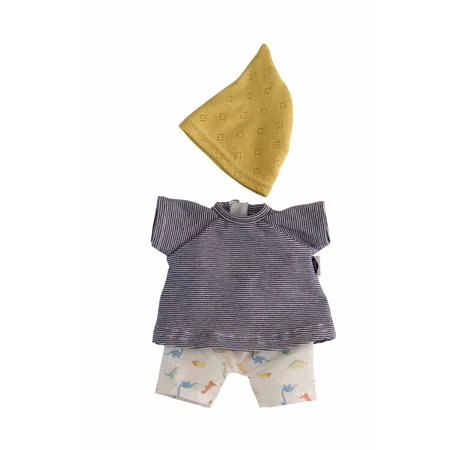 Bild von Schildkröt Kleidung zu Schmuserle/Löckchen 30 cm Dinohose, Shirt und Mütze