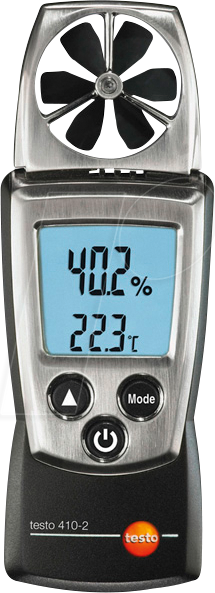 Bild von testo - 410-2 - 0560 4102 - Flügelrad-Anemometer zur Messung von Luftgeschwindigkeit, Volumenstrom und Temperatur