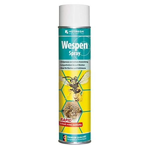 Bild von HOTREGA Wespen Spray 600ml mit Sprühröhrchen Insekten Spinnen Hornissen Spray
