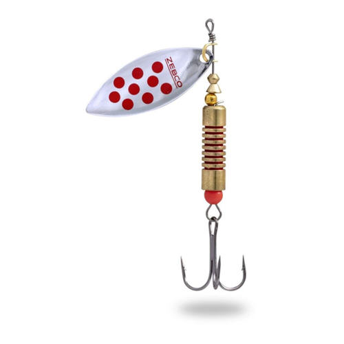 Bild von ZEBCO Trophy Z-River No.4 15g Silber/Rote Punkte - Der ideale Spinner für Fließgewässer