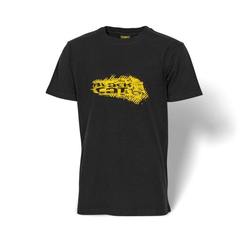 Bild von Black Cat Black Shirt - T-Shirt, Angelshirt