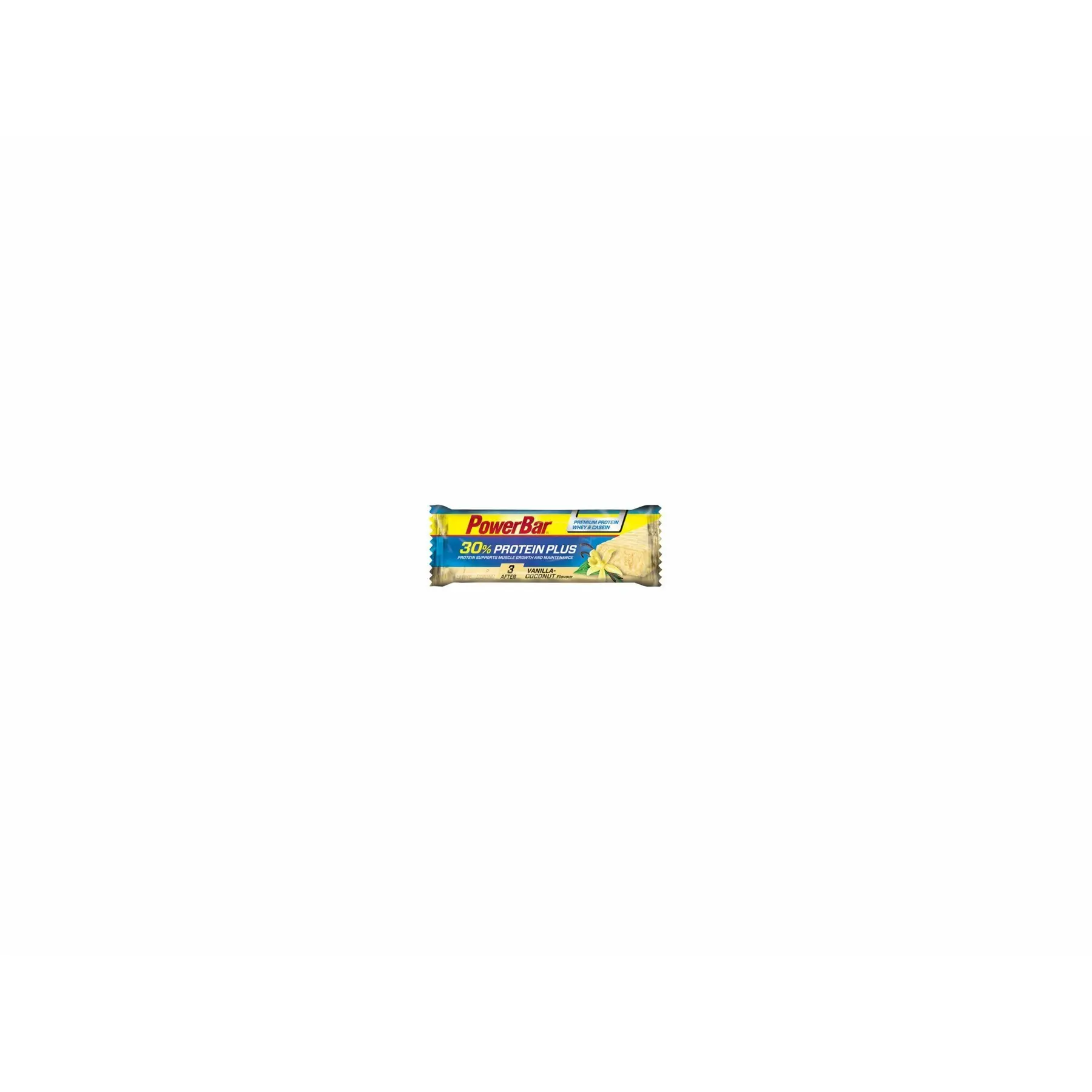 Bild von Powerbar Protein Plus 30% Vanilla Coconut 15x55g, 15 Stück (1er Pack) & Protein Plus + L-Carnitine Raspberry-Yoghurt 30x35g - Protein Riegel + Magnesium Calcium und L-Carnitin