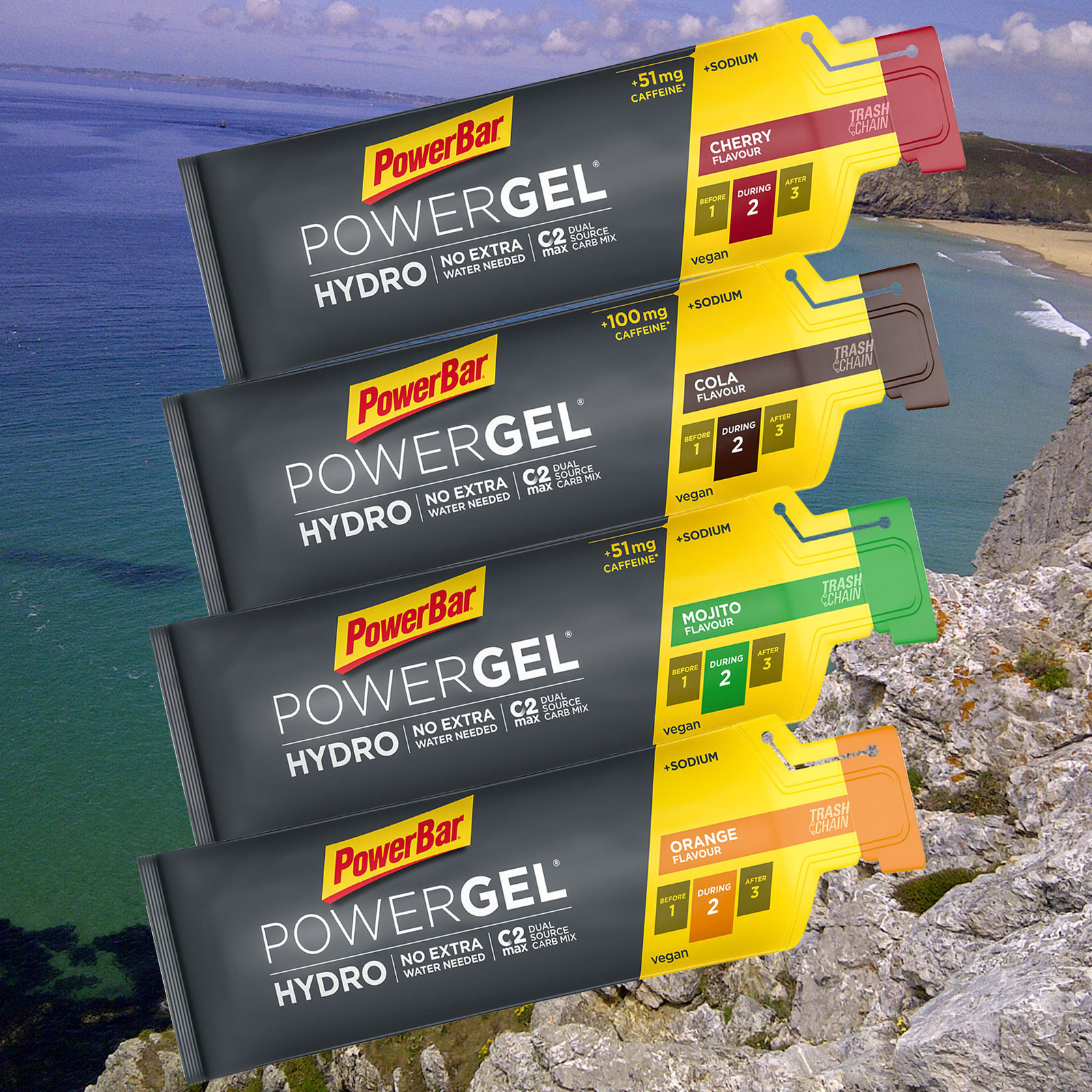Bild von PowerBar - Powergel Hydro Mojito (mit Koffein) - Energiegel Gr 67 ml mojito