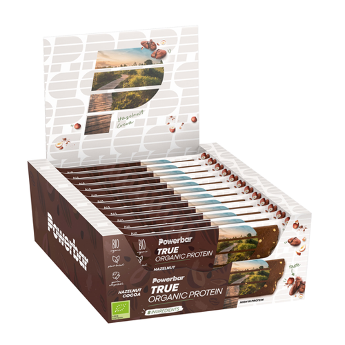 Bild von PowerBar TRUE ORGANIC PROTEIN Bar 16x45g Hazelnut/Cocoa