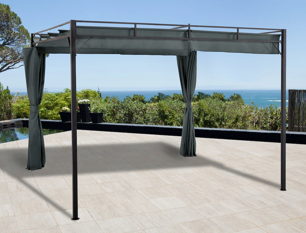 Bild von KONIFERA Pavillon Milos, mit 2 Seitenteilen, (Set), BxT: 300x300 cm