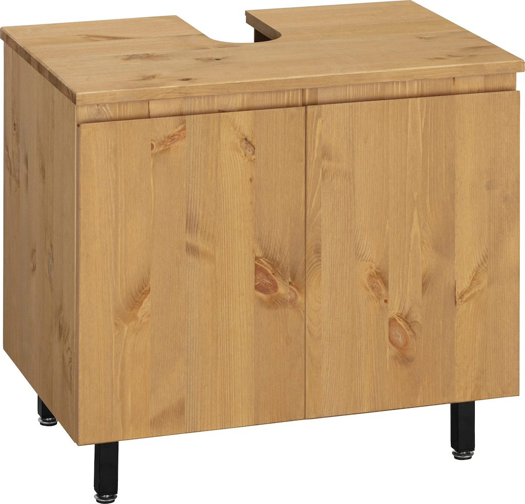 Bild von OTTO products Waschbeckenunterschrank "Fjonn", Kiefer, Breite 60 cm, Massivholz mit pflanzlichem Bio Öl behandelt
