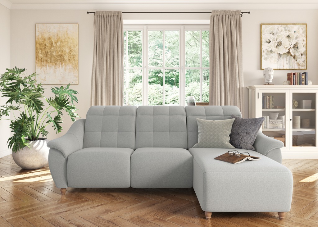 Bild von Home affaire Ecksofa "Boston L-Form", (2 St.), Kopfteilverstellung an jeder Sitzfläche, wahlweise Relaxfunktion
