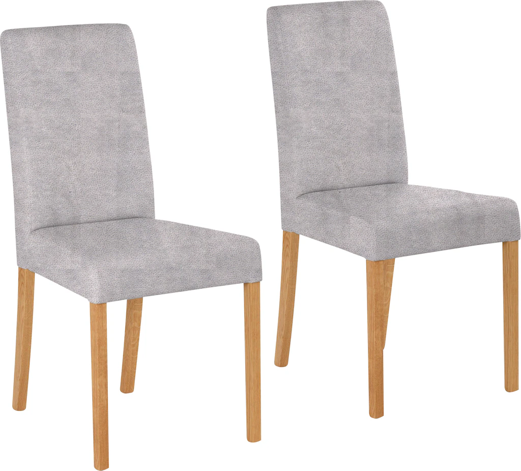 Bild von Home affaire 4-Fußstuhl "Bologna", (Set), 4 St., Microfaser, Gestell aus Massivholz