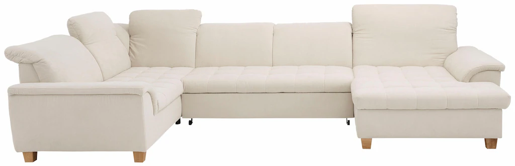 Bild von Home affaire Wohnlandschaft "Lyla U-Form", wahlweise mit Rückenfunktion und zusätzlich mit Bett + Bettkasten
