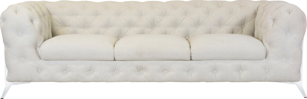 Bild von Leonique Chesterfield-Sofa "Amaury", aufwändige Knopfheftung, moderne Chesterfield Optik, Fußfarbe wählbar