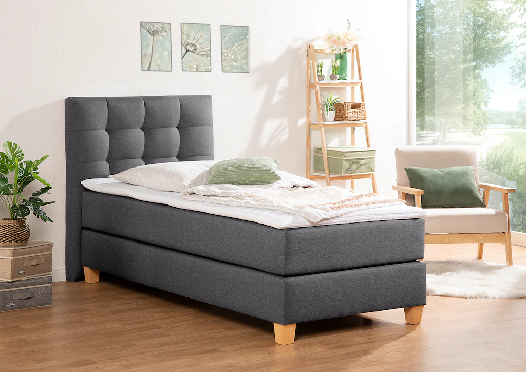 Bild von Home affaire Boxspringbett "Moulay", inkl. Topper, in 3 Härtegraden, TFK auch in Härtegrad 4