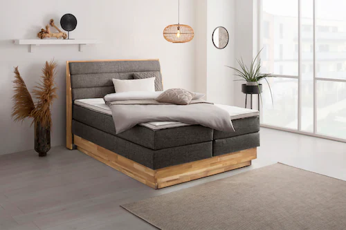 Bild von OTTO products Boxspringbett "Jenna", ohne LED-Beleuchtung, mit zertifizierten, recycelten Bezugsstoffen