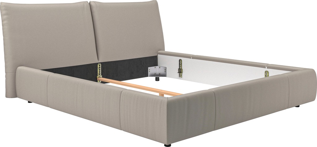 Bild von Places of Style Polsterbett "Priora in 4 Breiten bis 200cm", auch in NaturLEDER, Cord, belastbar bis 280kg, auch Überlänge 220 cm