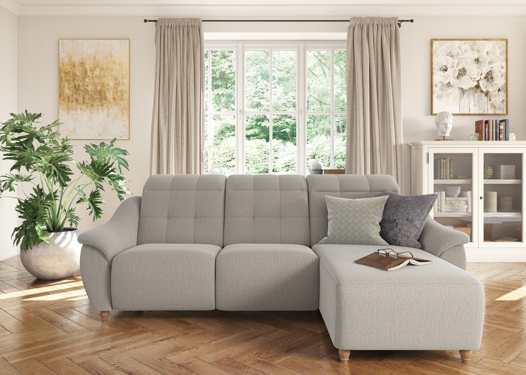Bild von Home affaire Ecksofa "Boston L-Form", (2 St.), Kopfteilverstellung an jeder Sitzfläche, wahlweise Relaxfunktion