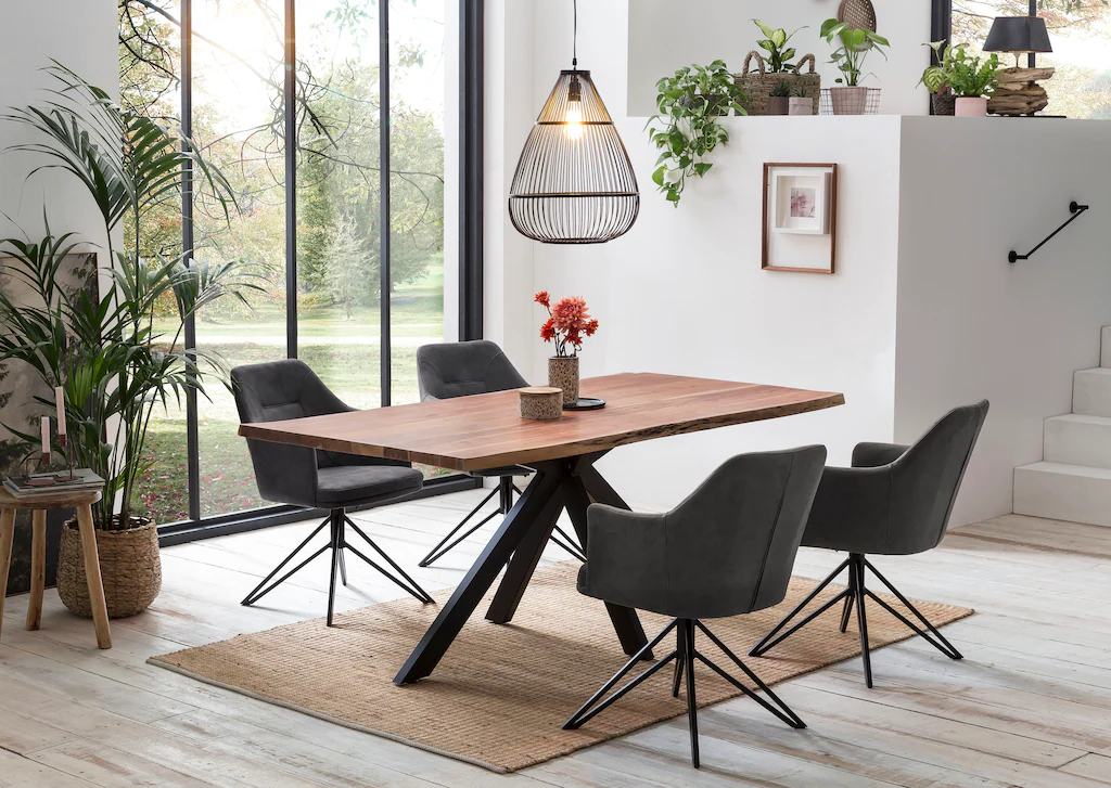 Bild von Home affaire Esstisch "Manhattan", mit echter Baumkante