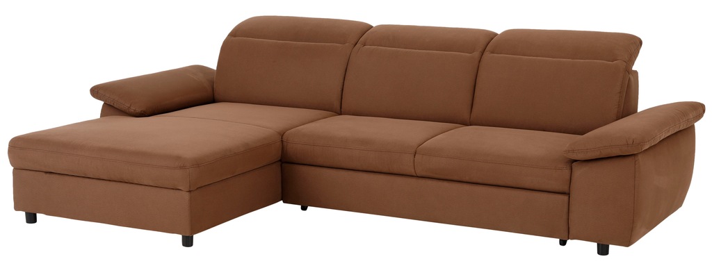 Bild von Home affaire Ecksofa "Mauritius L-Form", mit Kopfteil- und Armlehnverstellung, mit Bettfunktion und Bettkasten