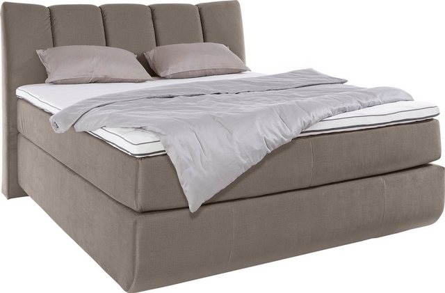 Bild von Leonique Boxspringbett "Océane", Bodenfrei- wirkt freischwebend, verschiedene Härtegrade (auch H4)