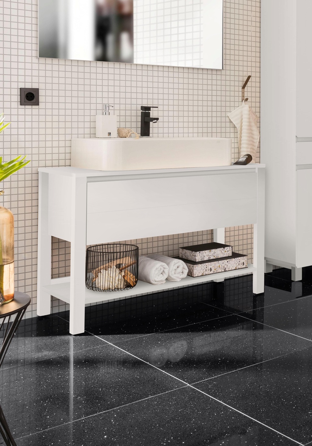 Bild von Home affaire Waschbeckenunterschrank "Kaika", Breite 100 cm