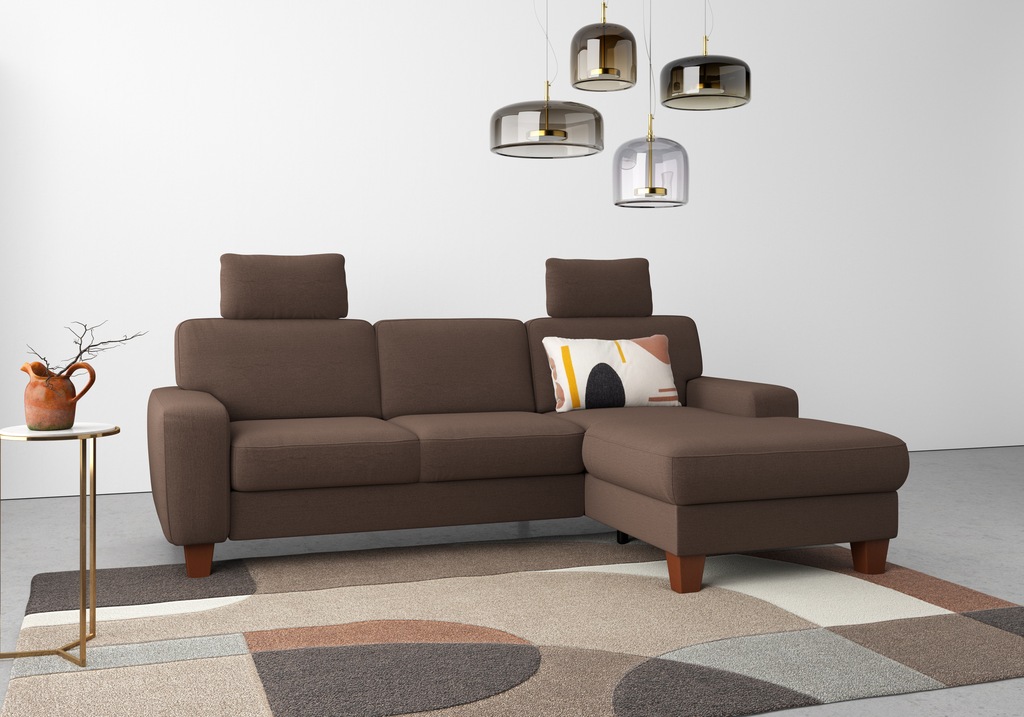 Bild von Home affaire Ecksofa "Vision L-Form", mit Federkern, wahlweise mit Bettfunktion und Bettkasten