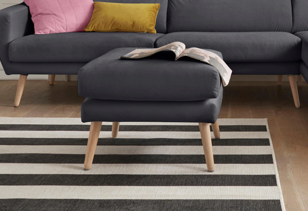 Bild von andas Hocker "Bille", mit Eiche-Beinen, Design by Morten Georgsen