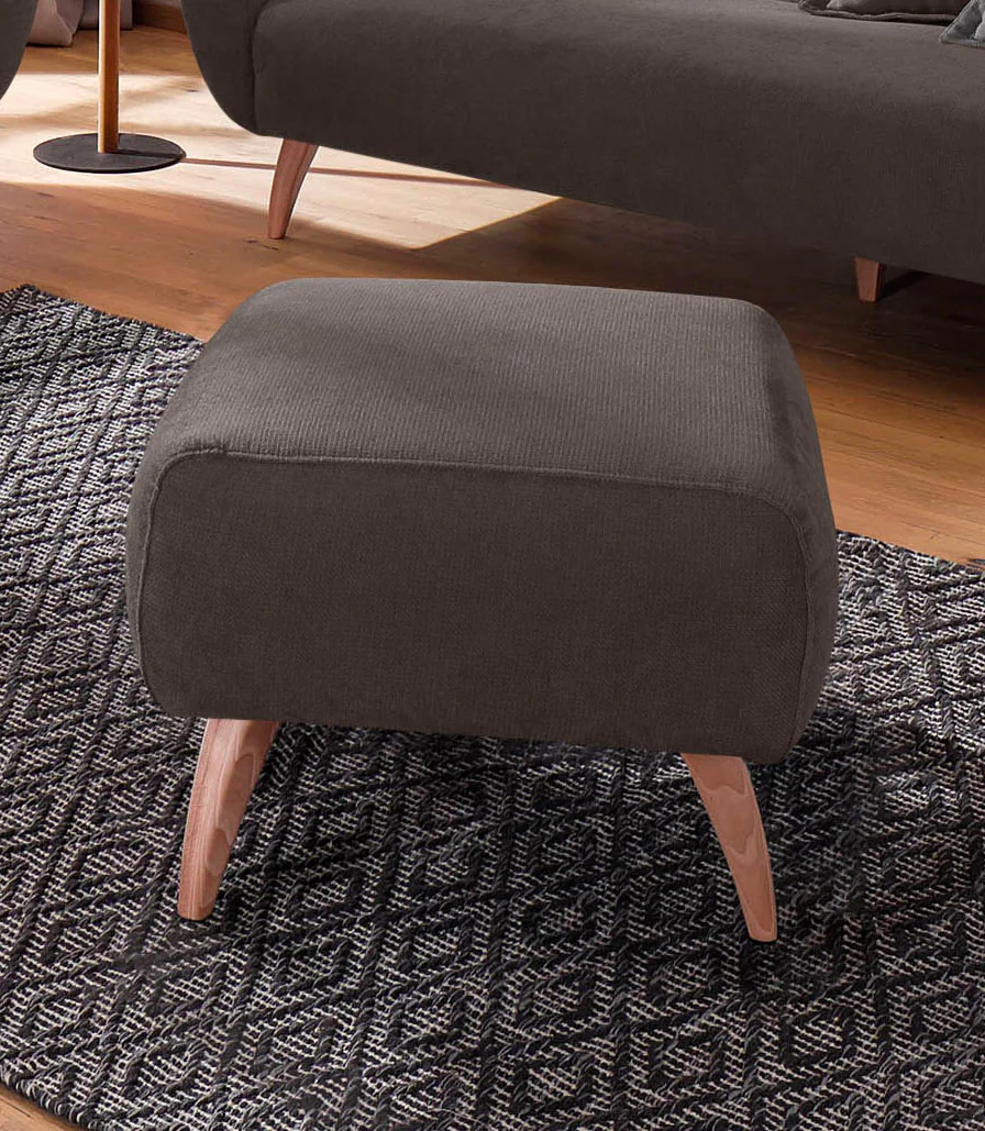 Bild von Home affaire Hocker "Baggio", mit Holzfüßen