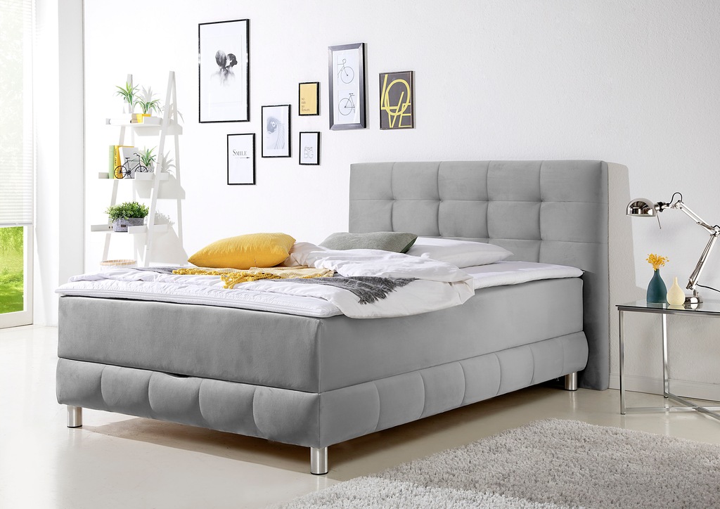 Bild von INOSIGN Boxbett Vaasa, inkl. Bettkasten & Topper, XXL-Ausführung, Überlänge 220 cm