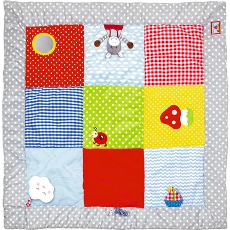 Bild von Die Spiegelburg 14501 Krabbeldecke mit Spielelementen BabyGlück (ca. 100 x 100 cm)