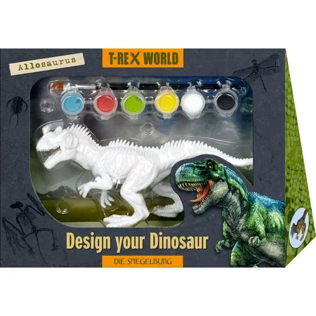 Bild von Coppenrath 21989 - Die Spiegelburg - T-Rex World - Design your Dinosaur, Allosaurus Malset