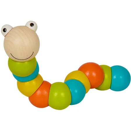 Bild von Die Spiegelburg Lustiger Gelenkwurm aus Holz 16 cm Bunte Geschenke