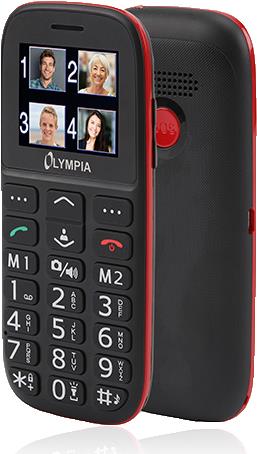 Bild von OLYMPIA BELLA - Mobiltelefon - microSDHC slot - GSM - Schwarz (2214)