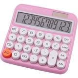 Bild von Genie, Taschenrechner, Tischrechner 612P pink (Batterien, Solarzellen)