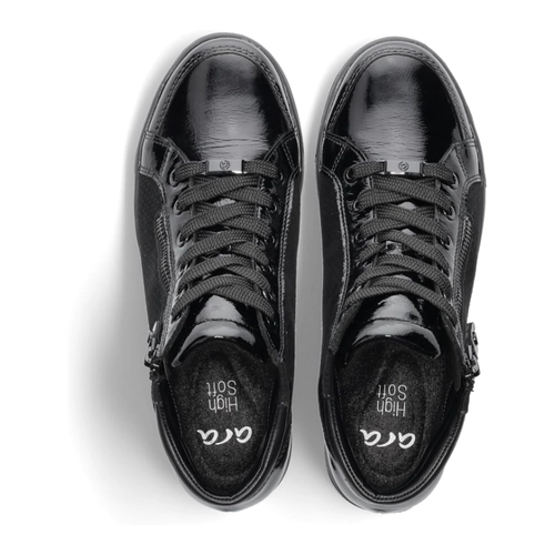 Bild von Ara Osaka – Damen Sneaker Schnürschuhe aus Glattleder in Schwarz